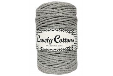 GREY 3MM - twisted cord 3PLY