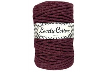 BURGUNDY - cotton cord 5mm