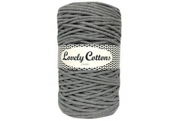 SZARY CIEMNY - sznurek bawełniany 3mm