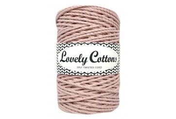 POWDER PINK 3MM - twisted cord 3PLY