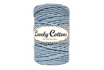 BABY BLUE 3MM - twisted cord 3PLY