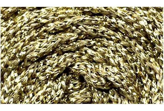 GOLD - metallized cord 2mm 20 meters