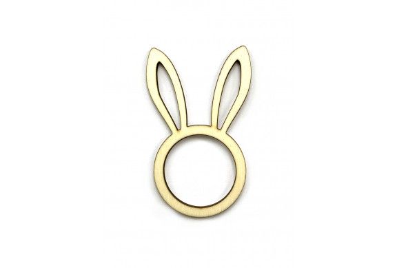 NAPKIN RING EASTER BUNNY UP