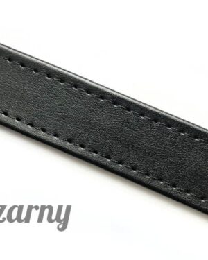PASEK Z EKOSKÓRY 25MM - 10CM - CZARNY