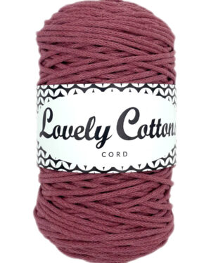 BRUDNY RÓŻ - sznurek bawełniany 2mm