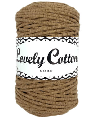 BEŻOWY CIEMNY - sznurek bawełniany 2mm