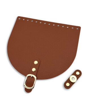 Klapka do torebki 20x18 cm z paskiem + mocowanie z nitami